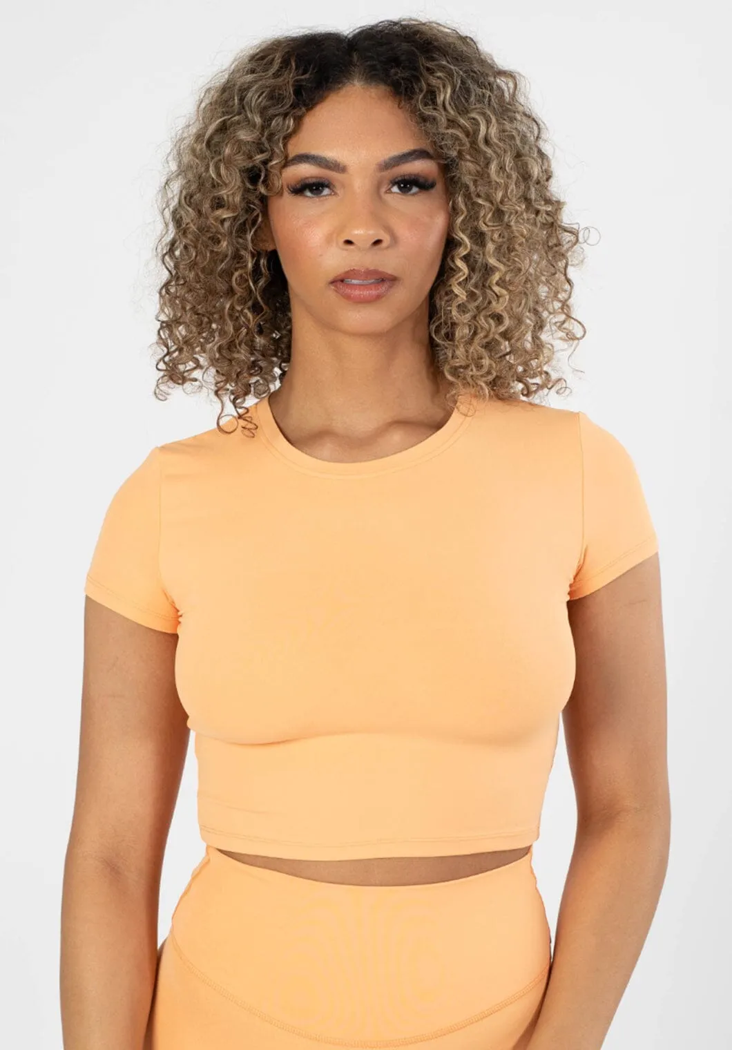 RecStretch Short Sleeve Crop Orangesicle