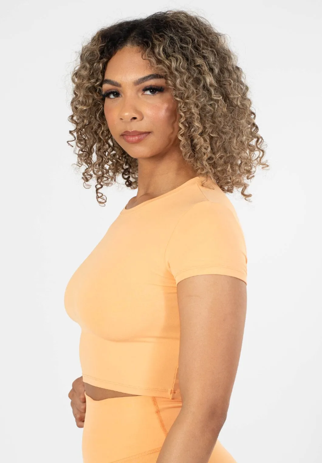 RecStretch Short Sleeve Crop Orangesicle