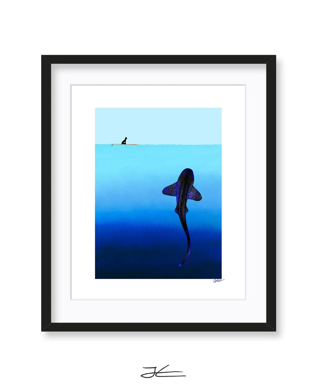 Refraction Leopard Shark - Print/ Framed Print