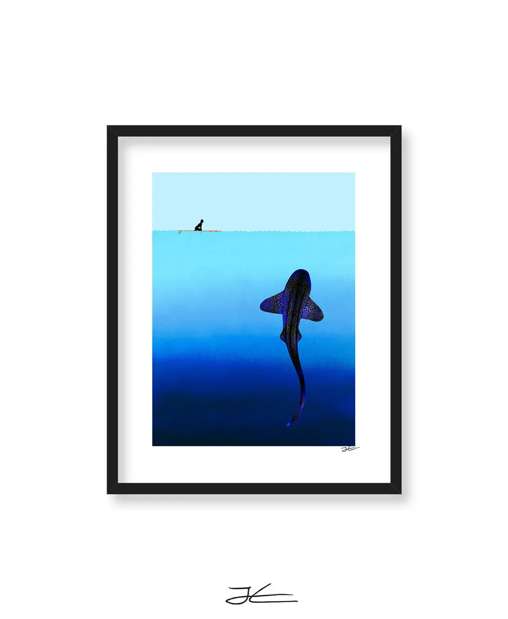 Refraction Leopard Shark - Print/ Framed Print