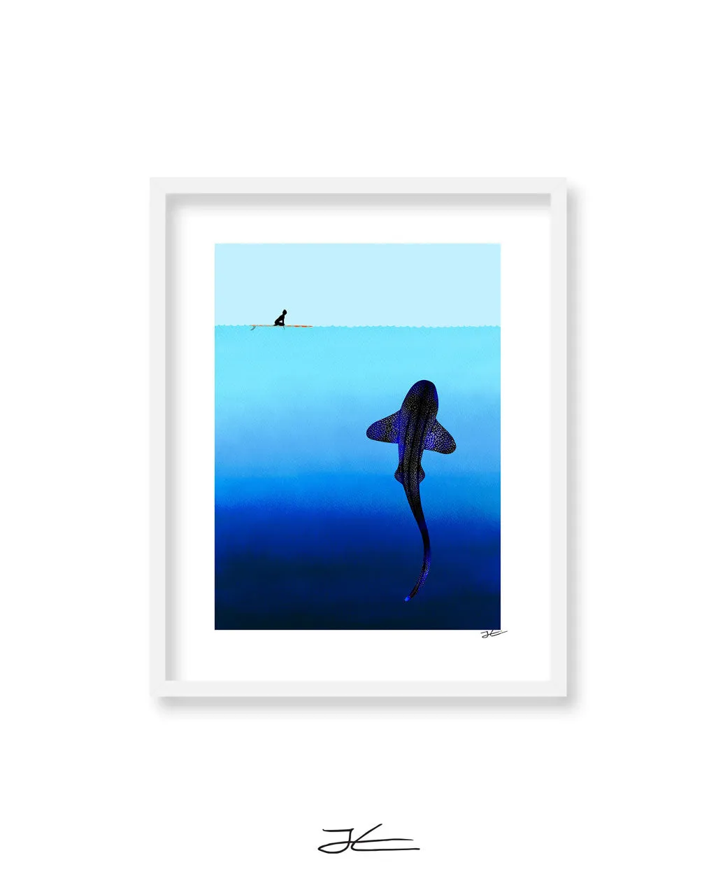 Refraction Leopard Shark - Print/ Framed Print