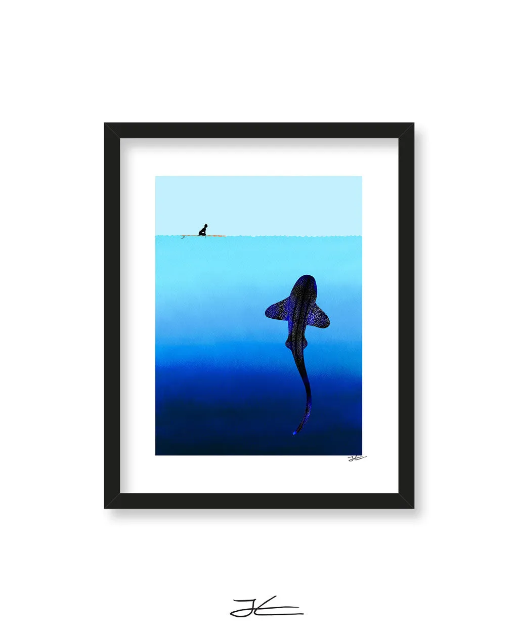 Refraction Leopard Shark - Print/ Framed Print