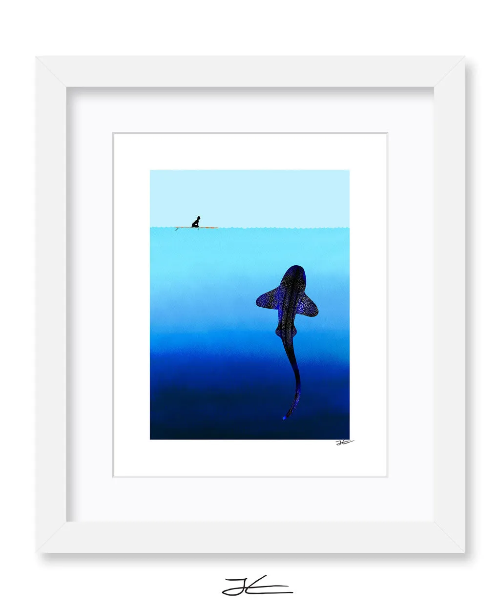 Refraction Leopard Shark - Print/ Framed Print