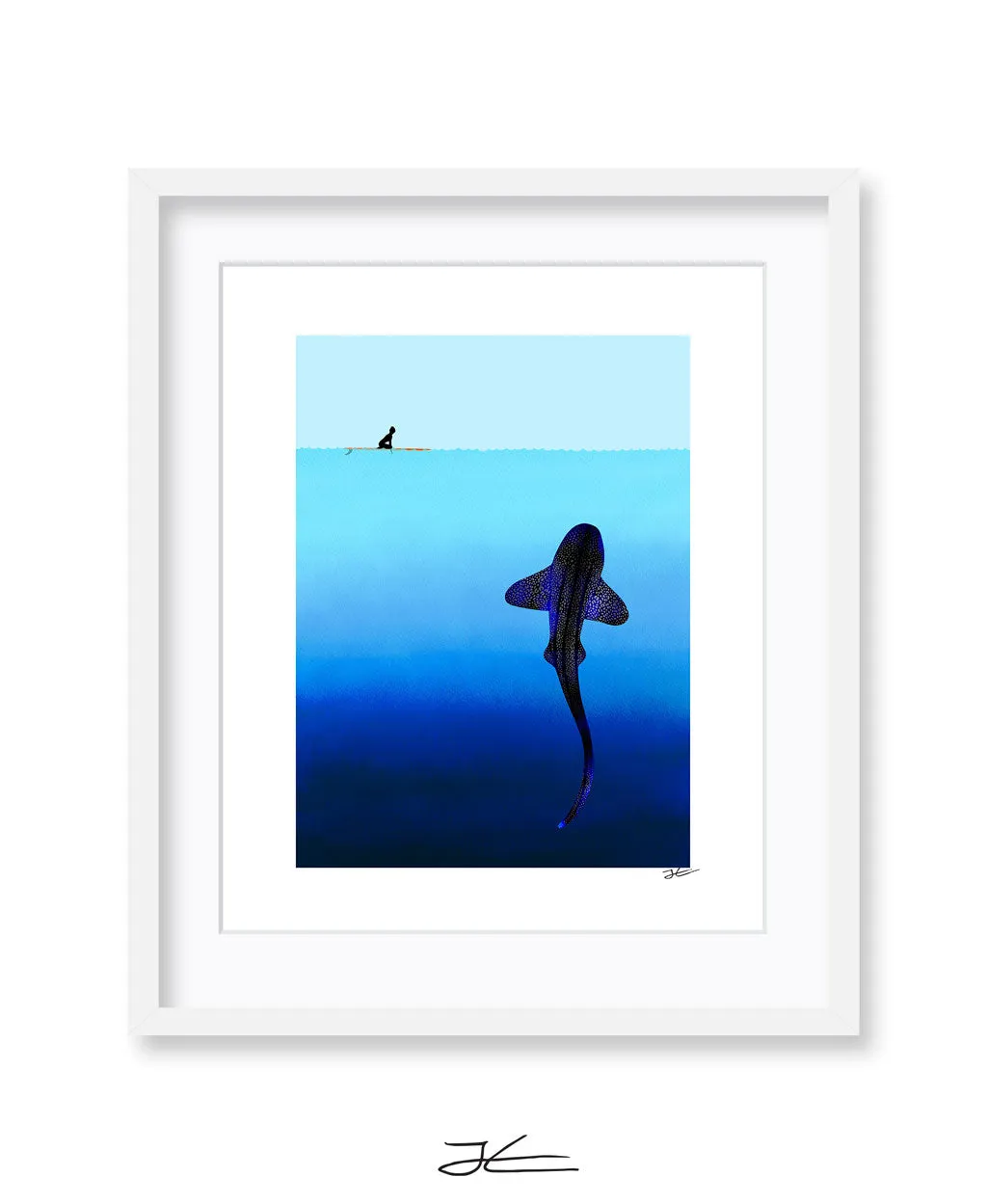 Refraction Leopard Shark - Print/ Framed Print