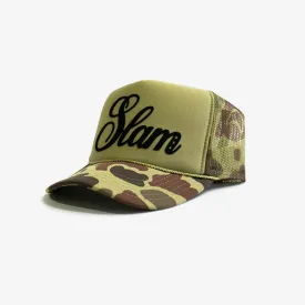 SLAM Big Game Hunters Camo Trucker Hat (Green)