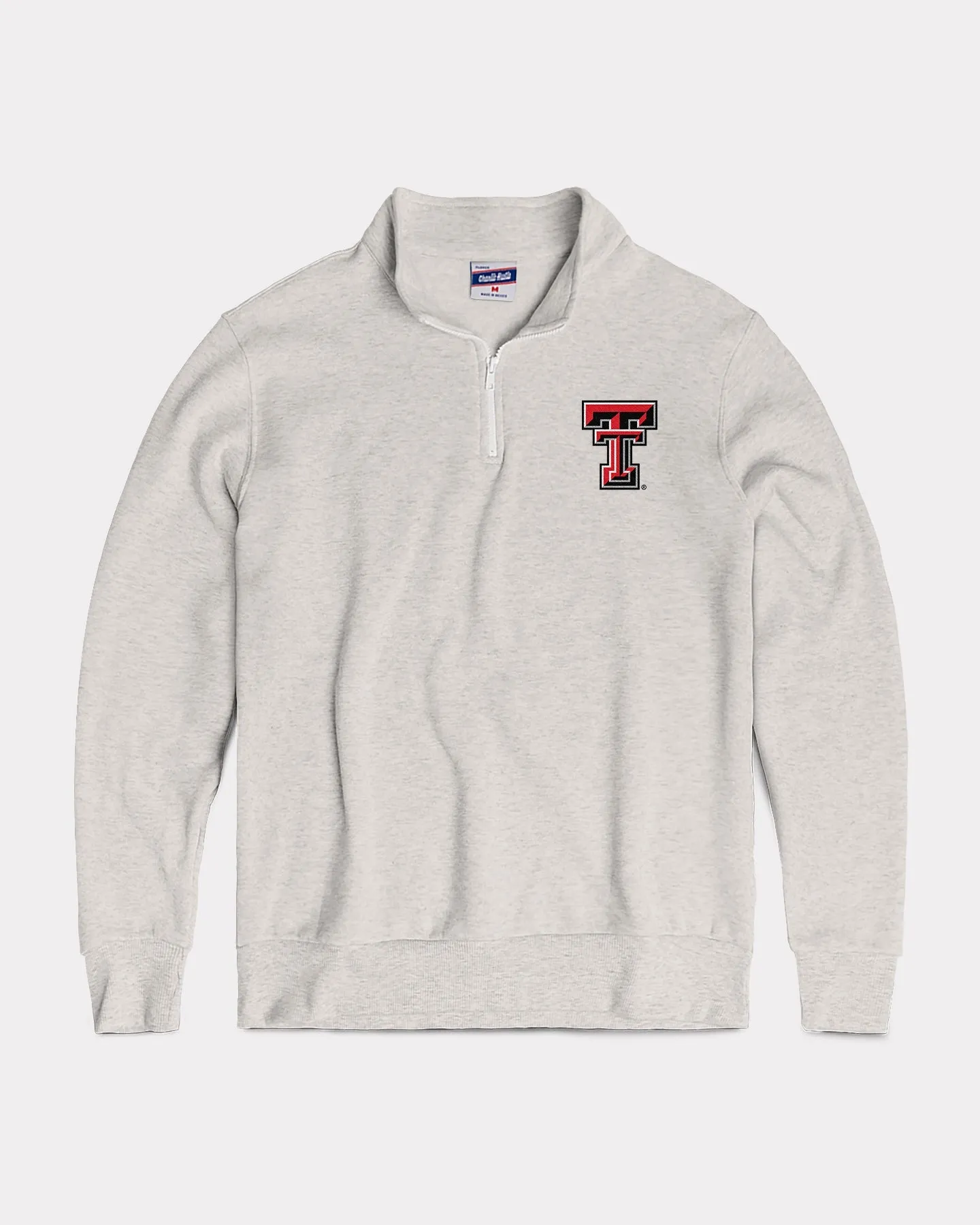 Texas Tech Ash Grey Quarter Zip