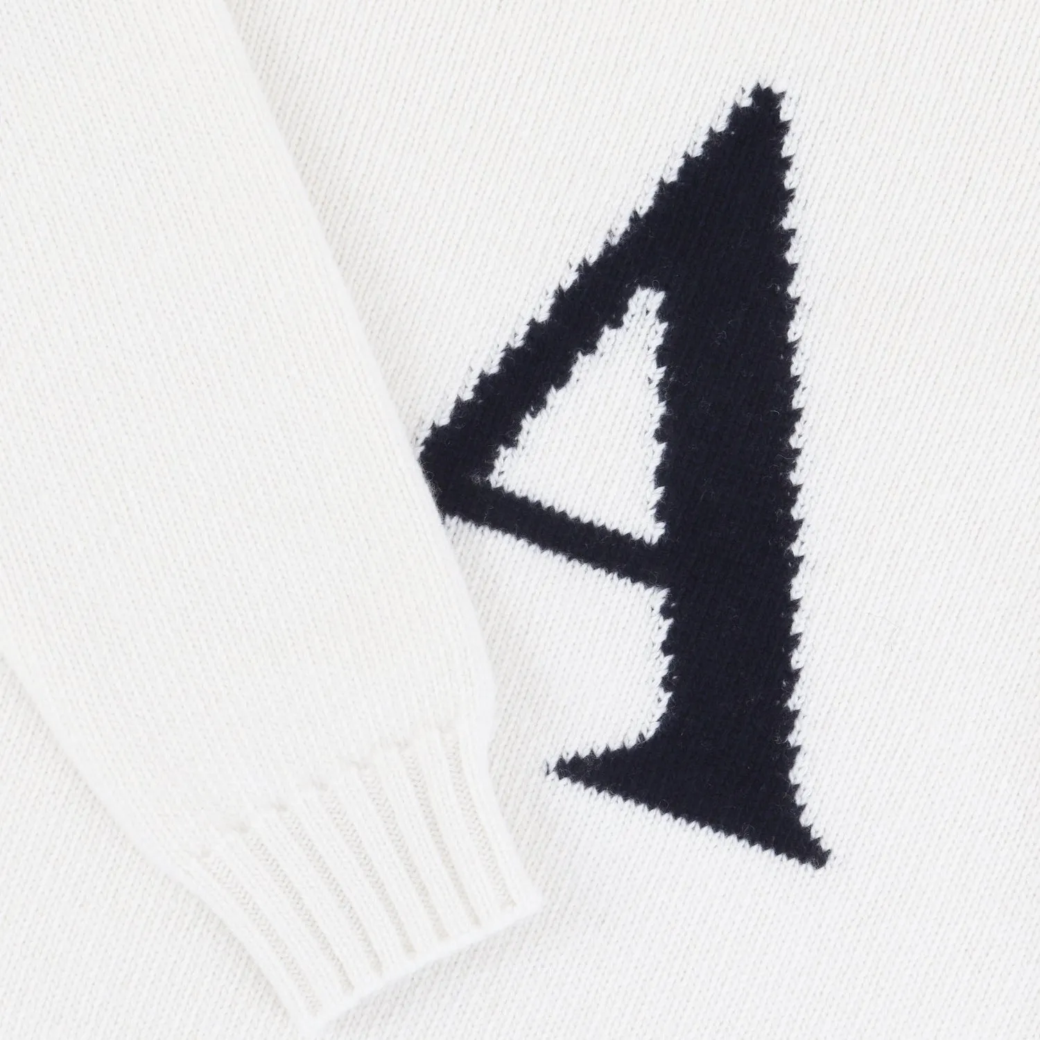 Unisex Chunky Knit Letter Jumper