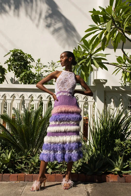 Violet Multicolor Knit Dress