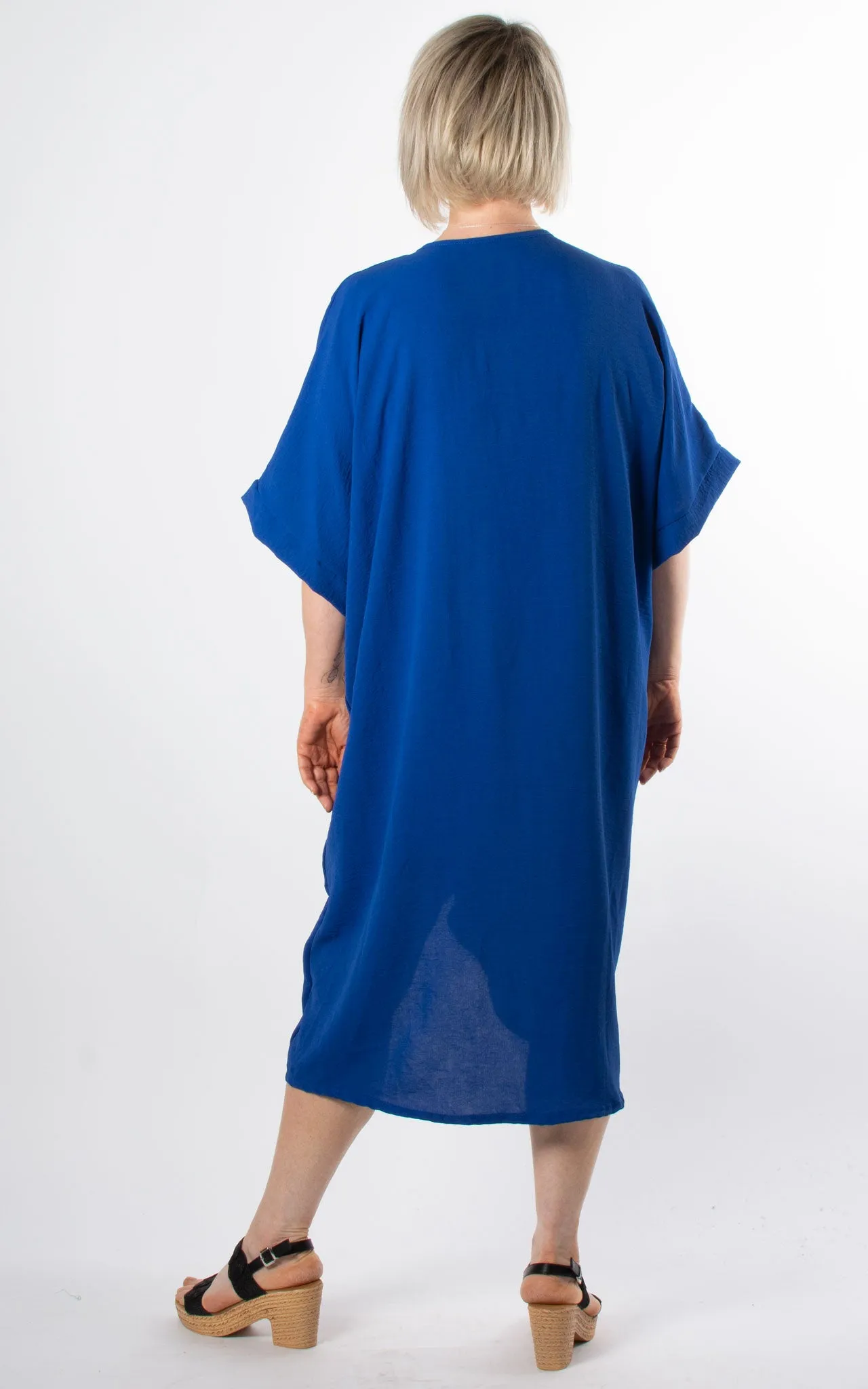 Whoopi V-neck Dress | Cobalt