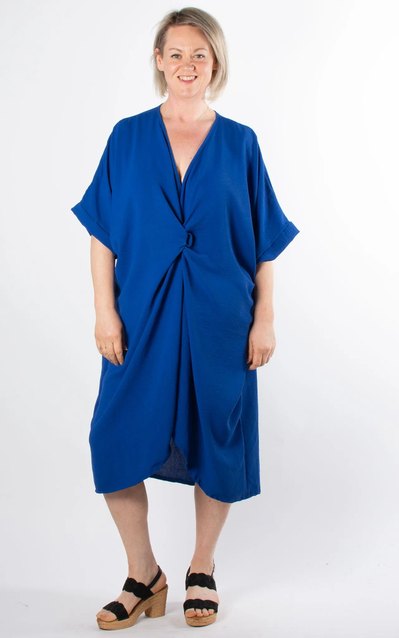 Whoopi V-neck Dress | Cobalt