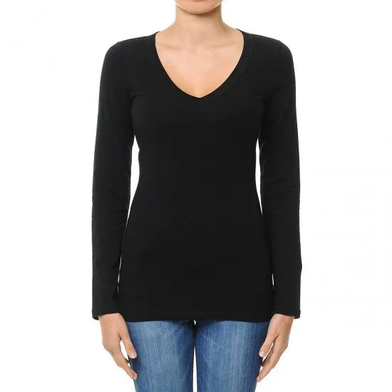 Women’s Long Sleeve V Neck Top