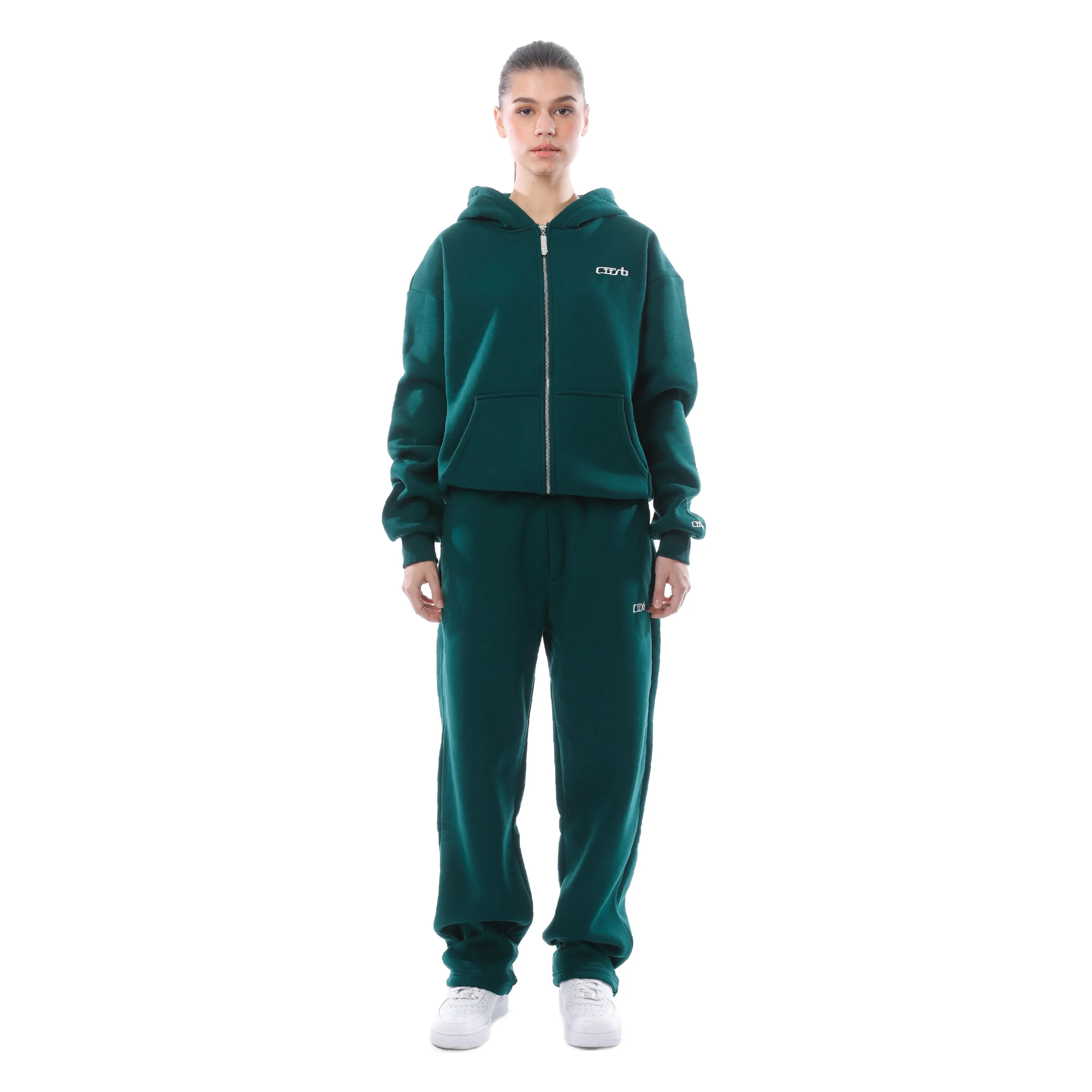 ZIP-UP DARK GREEN