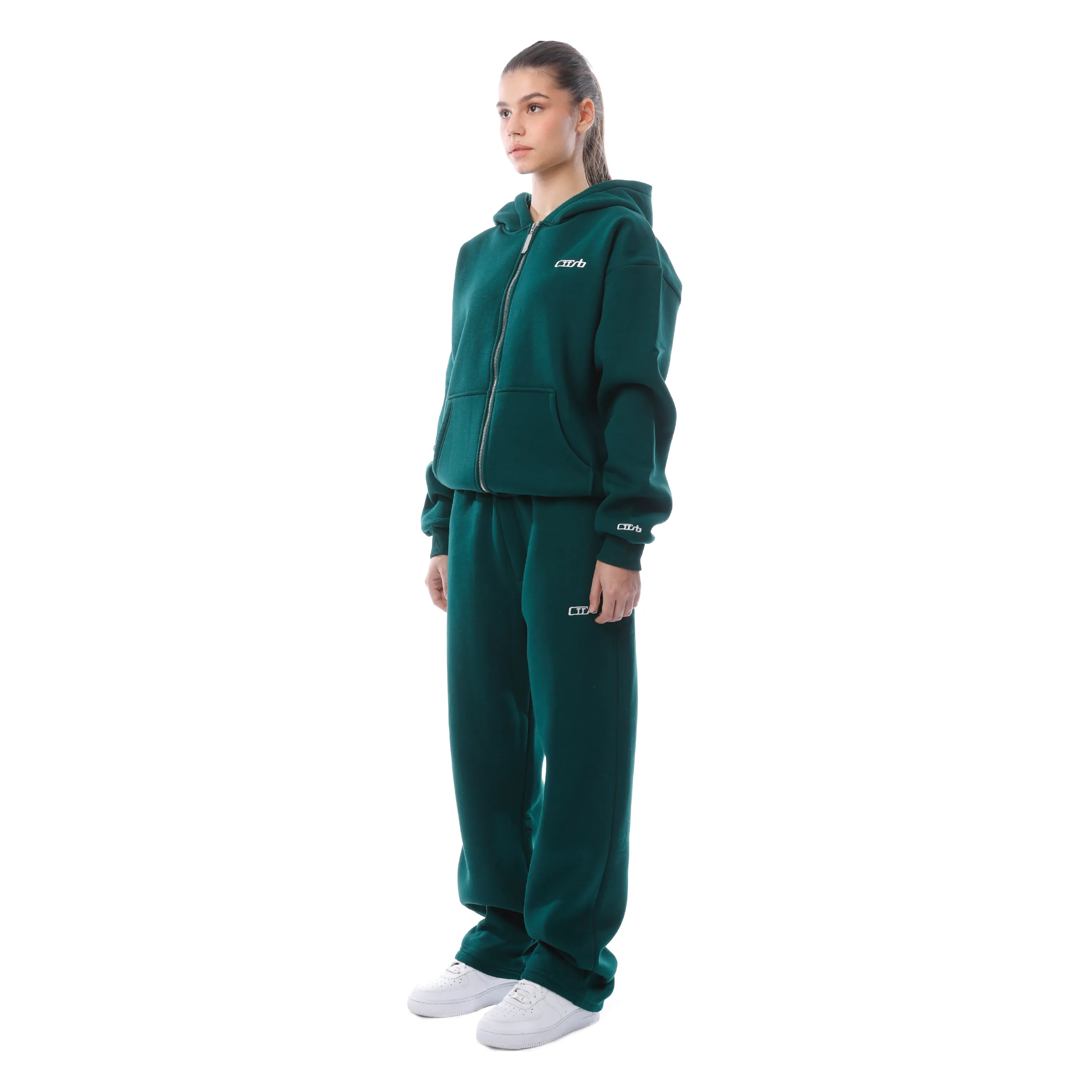 ZIP-UP DARK GREEN